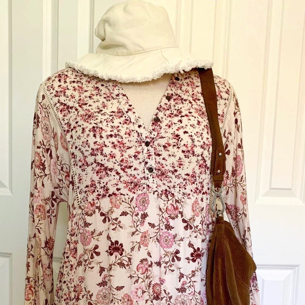Knox Rose floral print boho flowy dress size medium
